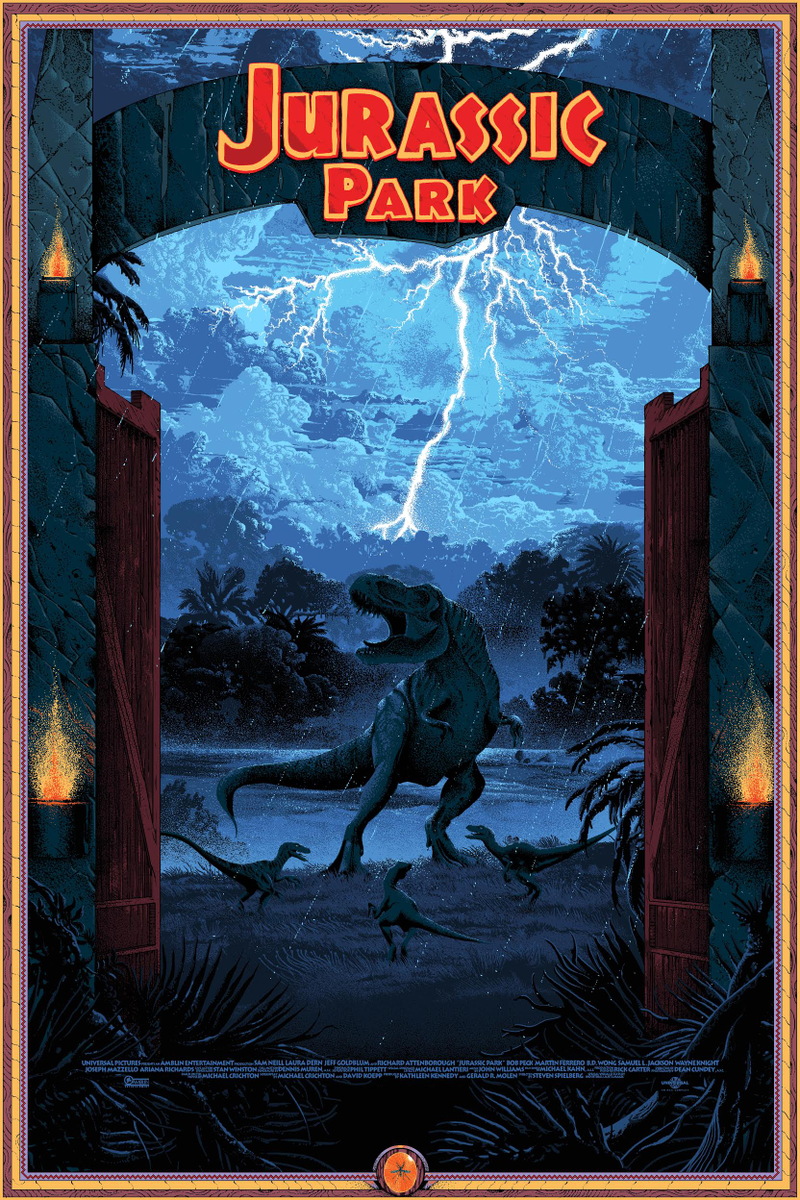 Illustration for article titled These Jurassic Park Posters Are as Beautiful as the Movie Itself